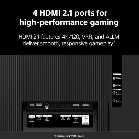 Sony 43 Inch BRAVIA 3 II LED 4K HDR Smart Google TV with Gemini K-43XR30M2 | XR Processor with AI Technology, Dolby Vision/Atmos, 120Hz Refresh Rate, 4K movie credits included, 4xHDMI 2.1, PS5 Features