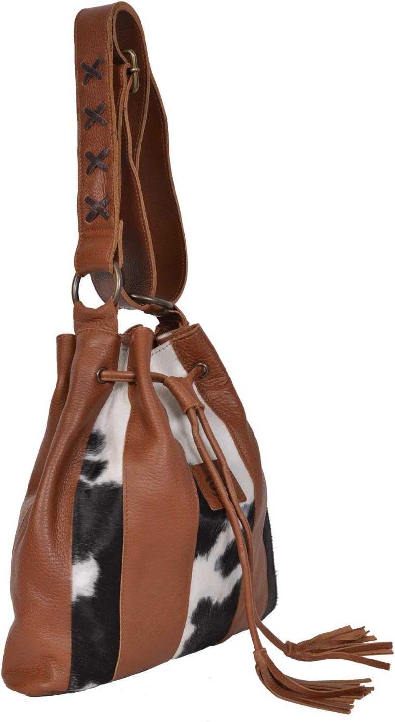 STS Ranchwear Cowhide Bucket Bag