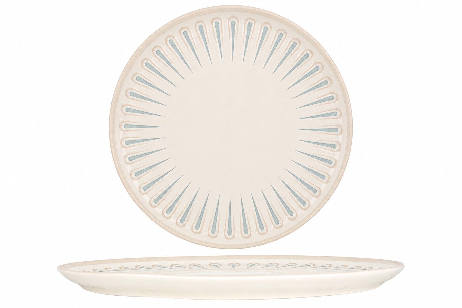 Rinart Assiette à Pizza - Sierra - Porcelaine - 32 cm - lot de 2