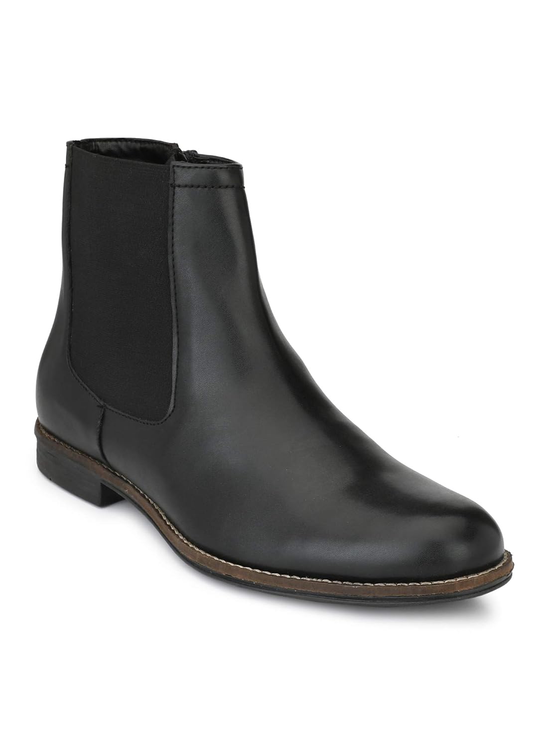Delize Black/Tan Chelsea Ankle Boots for Men’s