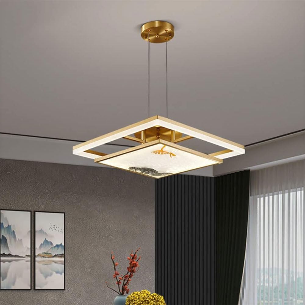 Lustre chinois de luxe pour salon corrigeant le manque de luminosité