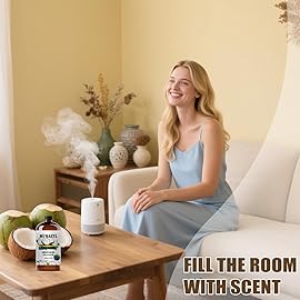 Coconut Essential Oil, Coconut Oil 16 Fl Oz 480ML for Diffuser Humidifier Yoga Cleaning DIY Candle Soap Making Essential Oils