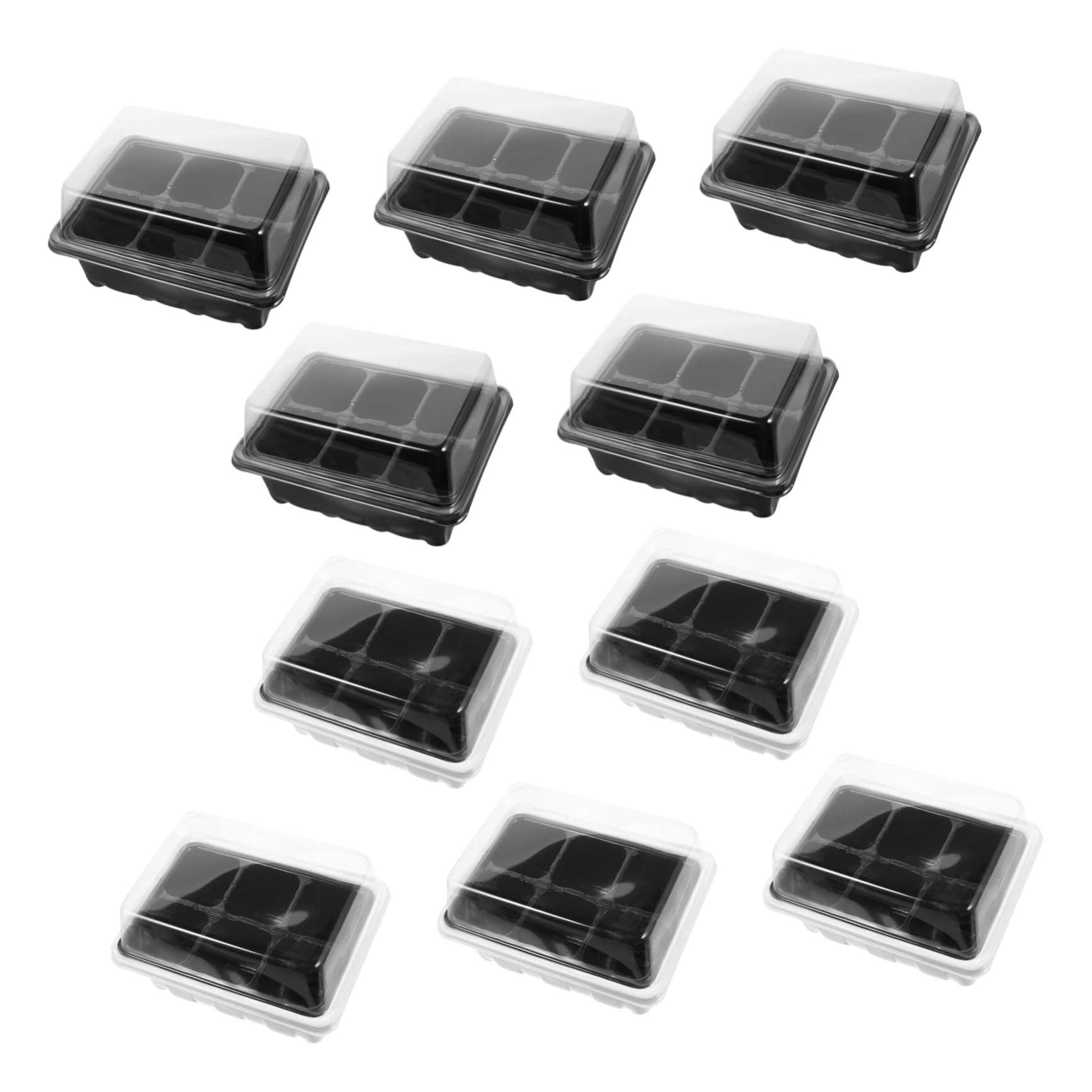 Mipcase 20 Set Vassoi per Semina con Trasparente Kit Propagazione per Giardinaggio per Piante e Verdure Vassoi per Aria e Ottimale