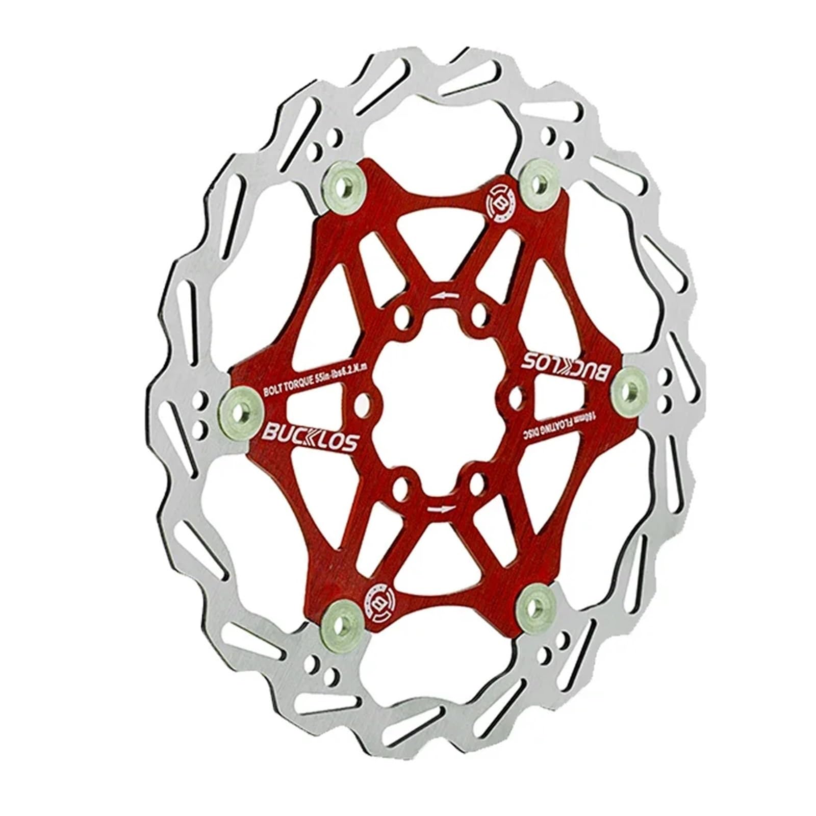 LEOTNNDQ Brake Disc 160mm 180mm 203mm Floating Rotor Heat Dissipation Hydraulic Disc Brake Rotor(203MM Red)