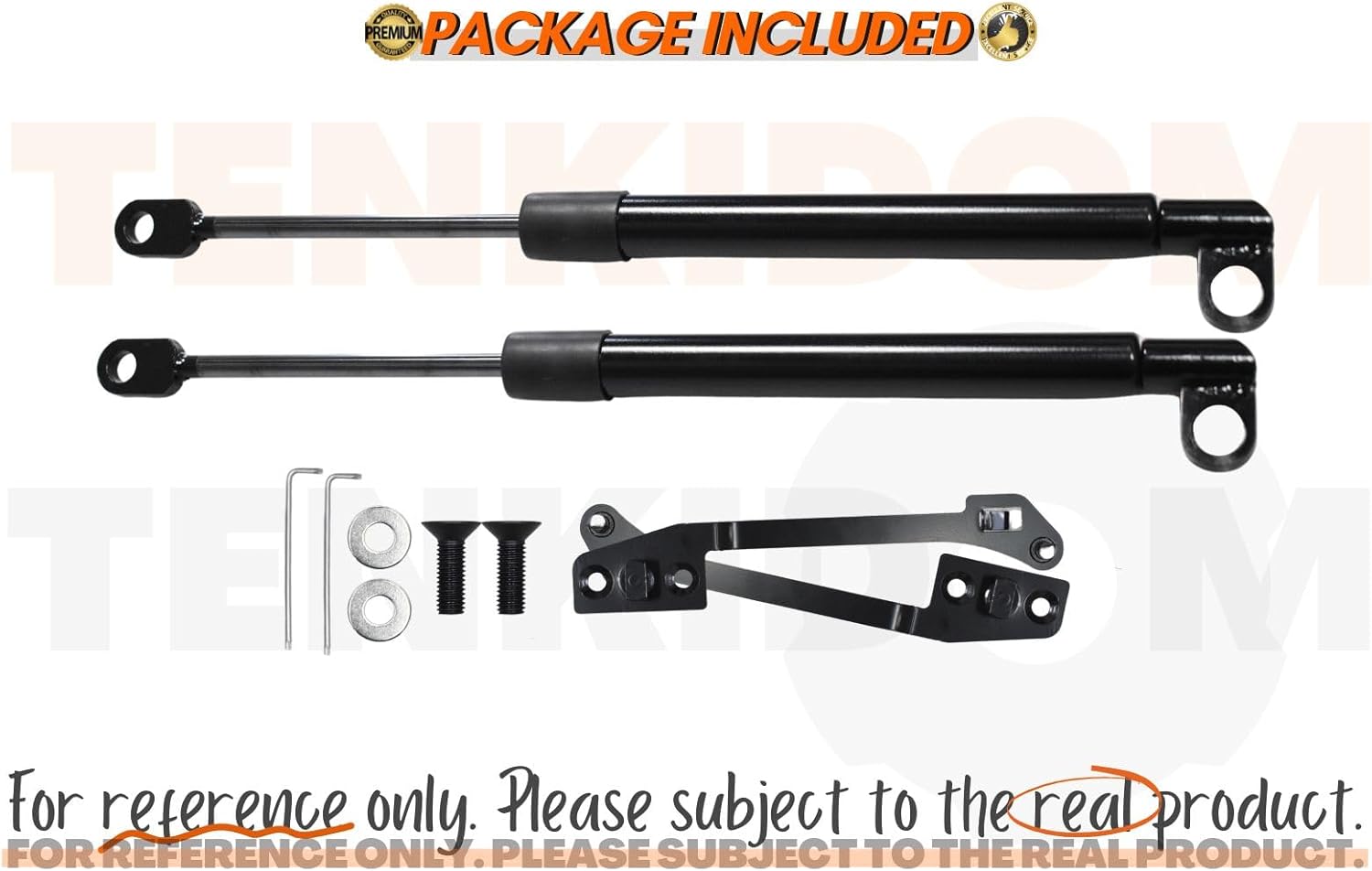 Pickup Tailgate Assists Compatible with Mitsubishi Triton KK KJ KL 2015-2024 Shock Lift Supports Rear Gas Dampers Springs Kit No-Drill Bolt-on 2pcs