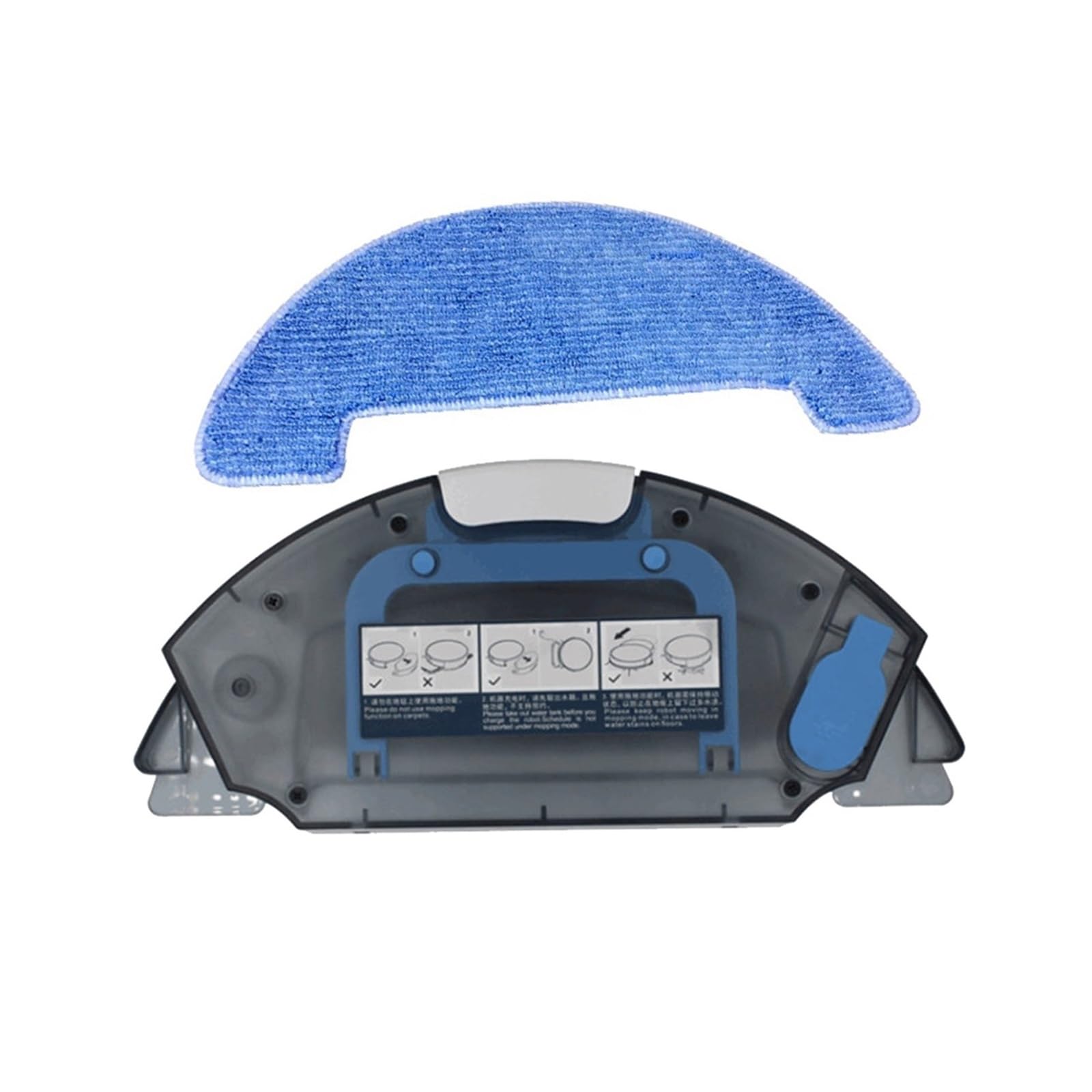 JWEINENL Water Tank And Mop Cloth Replacement, Compatible For OSOJI, 990, 950, 870, Robot Vacuum Accessories