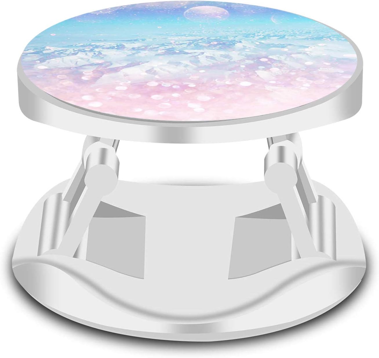 Multi-Function Mounts and Stands, Expanding Stand Grip Mount Socket for Smartphones, Tablets and Phone, Multifunctional Mobile Phone Folding Stand - Arctic Moonrise