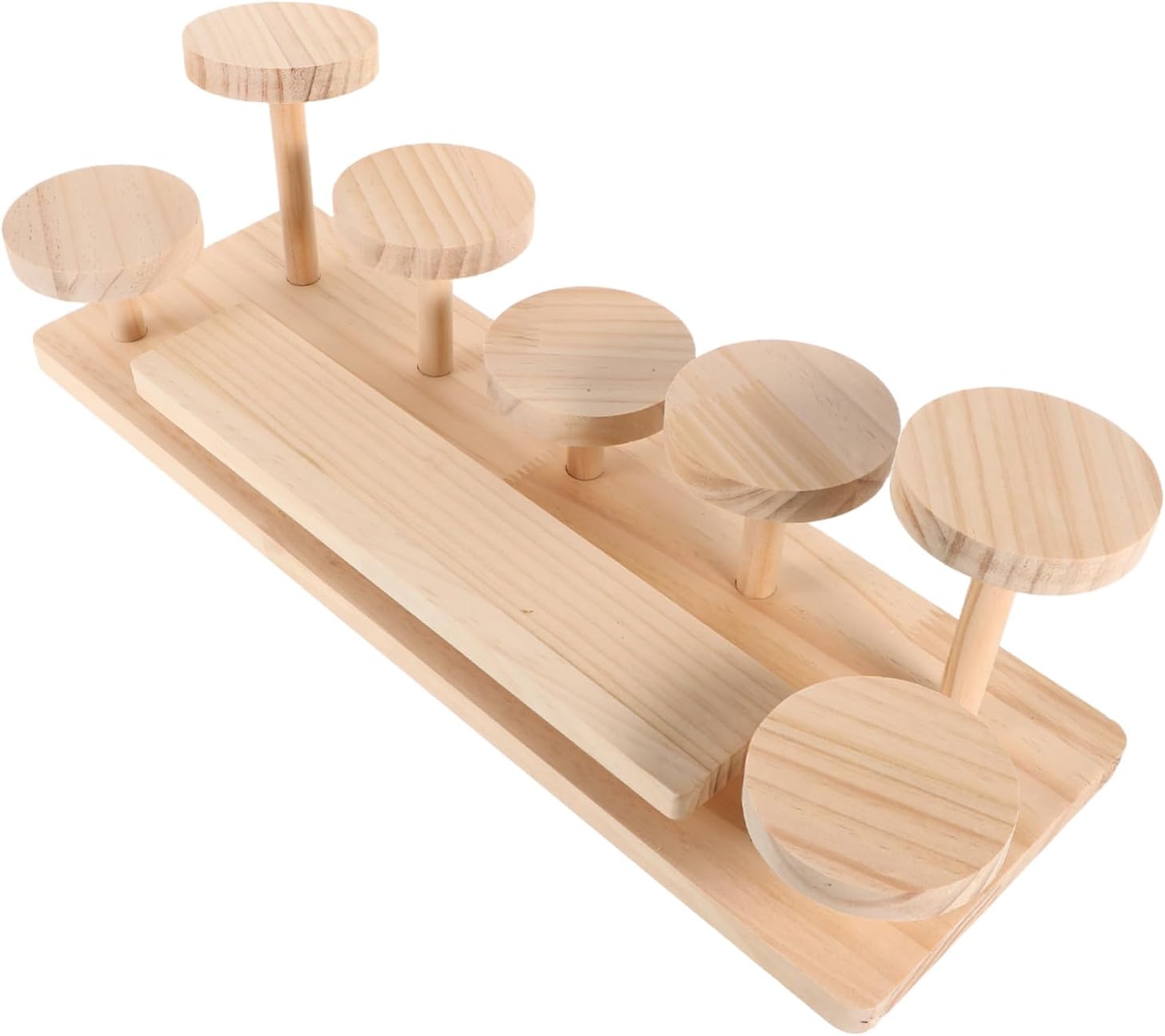 Stylish Wooden Display Rack for Cosmetics and Perfumes Versatile Organizer Stand for Skincare and Collectibles for Bedroom and Vanity Use Sturdy and Functional Design