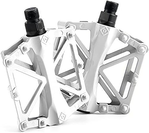 Pedales de bicicleta de montaña, pedal de aleación de montaña MTB carretera de aluminio plana bicicleta parte antideslizante