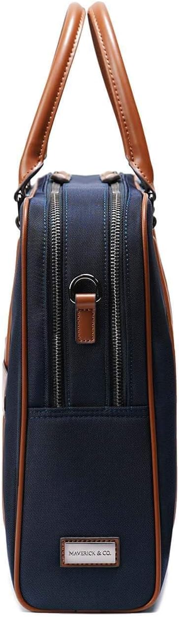 Maverick & Co. Odyssey Nylon Laptop Bag – 16” Briefcase for Men, Stylish Business Travel & Office Bag, Cool Work Bag, Durable