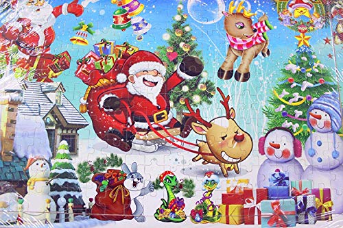 OJIN 200 Piece Puzzle di legno Merry Christmas