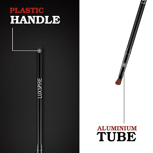 Miniatura 6 de Luxspire - Pinceles correctores para labios 2 unidades pinceles de brillo para sombra de ojos delineador de labios brochas de maquillaje brochas de