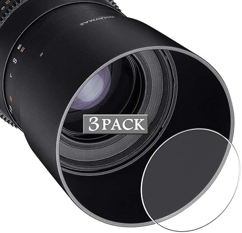 Vaxson 3-Pack Screen Protector, compatible with SAMYANG 100mm T3.1 VDSLR ED UMC MACRO TPU Film Protectors Sticker  Not Tempered Glass