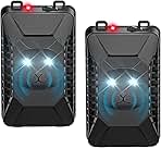 Ultrasonic Rodent Repellent, 2 Pack Plug-in Mouse Rat Pest Bat Squirrels Skunks Repellent for Car with Battery Powered Under Hood, Keep Mice Out of Cars Engines, Indoor, Outdoor, Garage, Hoom