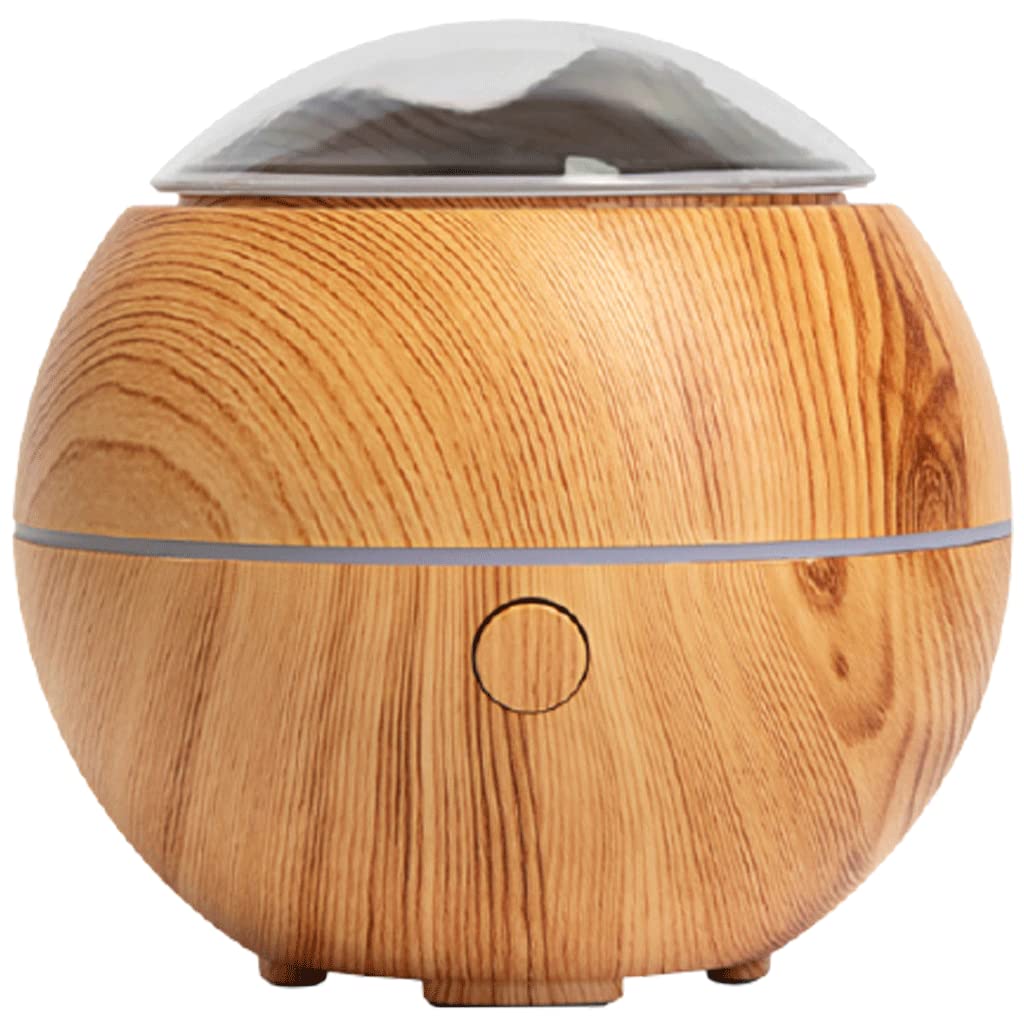 Habiba Luftbefeuchter Mini-Diffusor für ätherische Öle，100 ml Ultraschall-Raumduft-Aromatherapie-Diffusor，Kühlnebel-Luftbefeuchter mit 7 Farb-LED-Leuchten Still