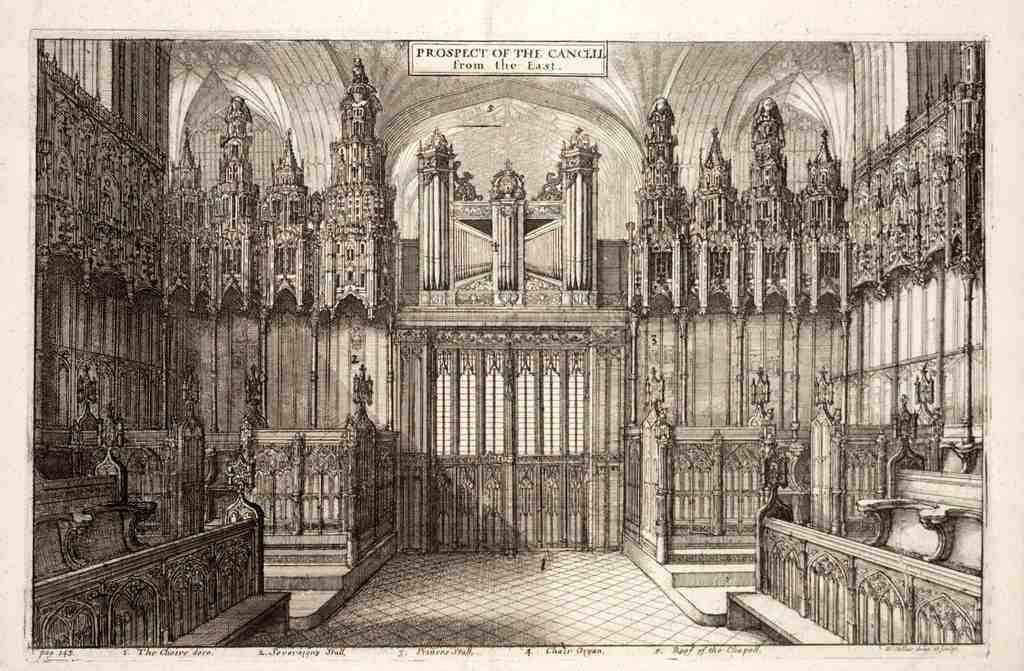 Wenceslas Hollar Windsor St Georges Chapel Choir screen3 Photo Print A4