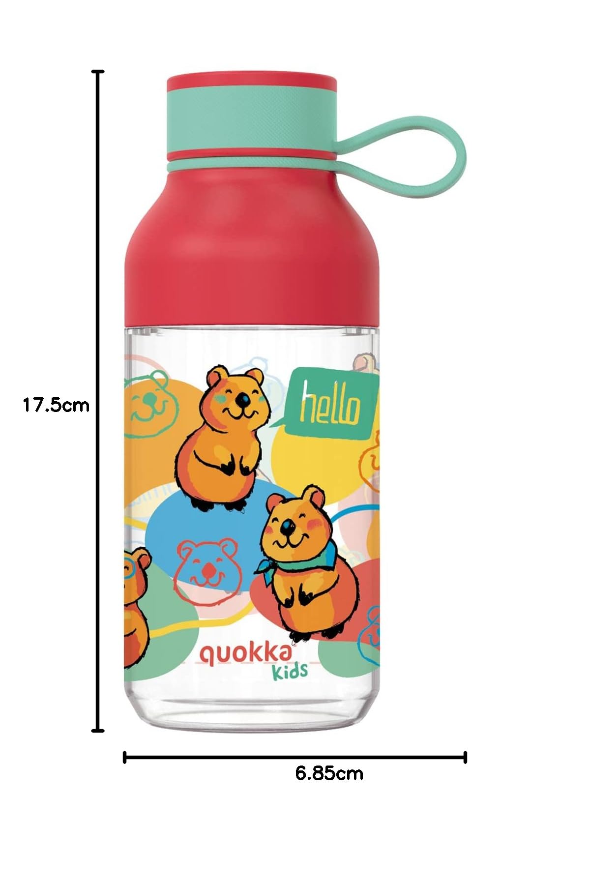 Quokka Ice Hanger Butelka, Tritan, Wielokolorowy, 430 ml