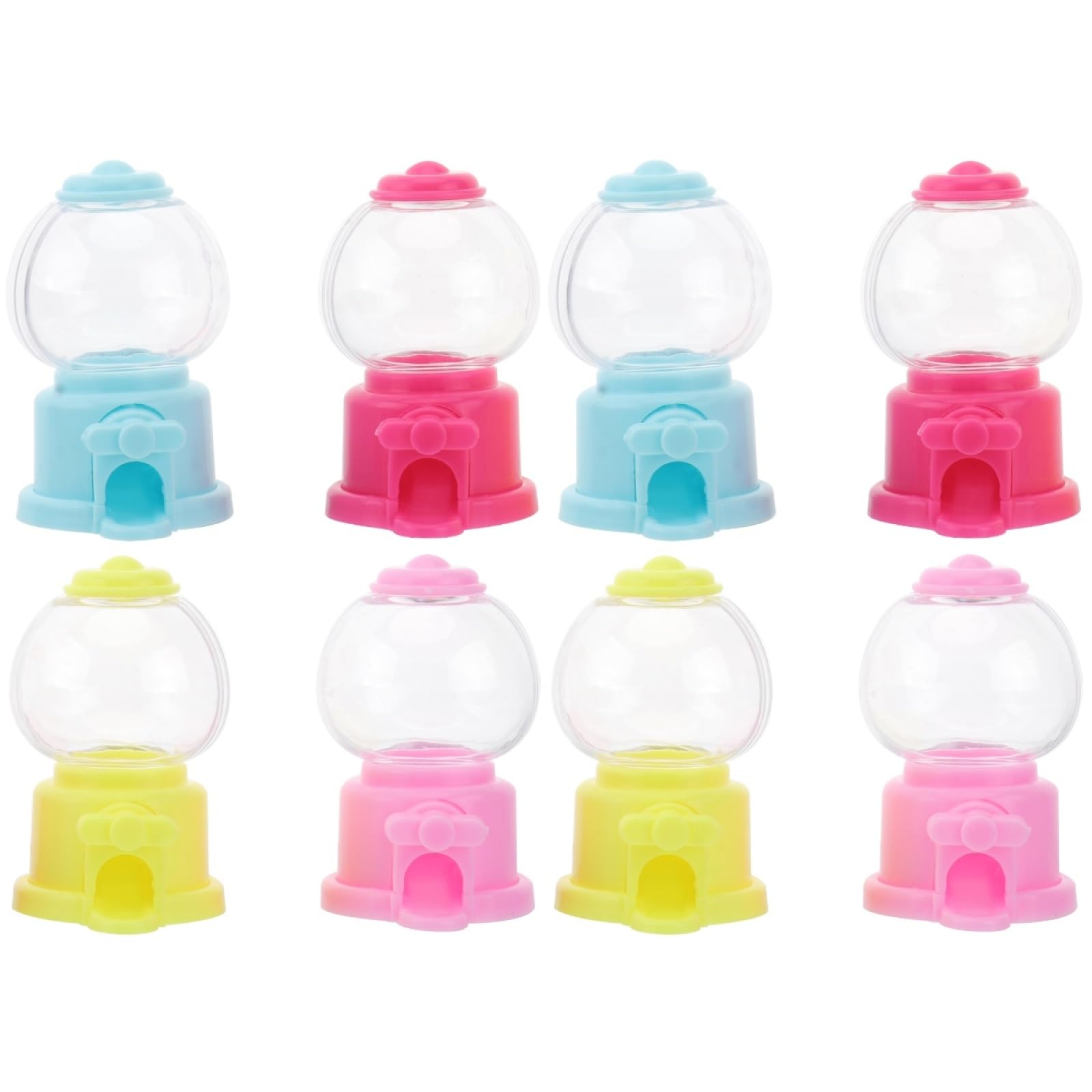 Abaodam Gum Toy 8 Pcs Manual Machine Toy Desktop Candy Dispenser Mini Candy Machine Candy Dispenser Toy Mini Candy Dispenser Gum Machine Gumball Mini Phone for Snack Cell Phone Child