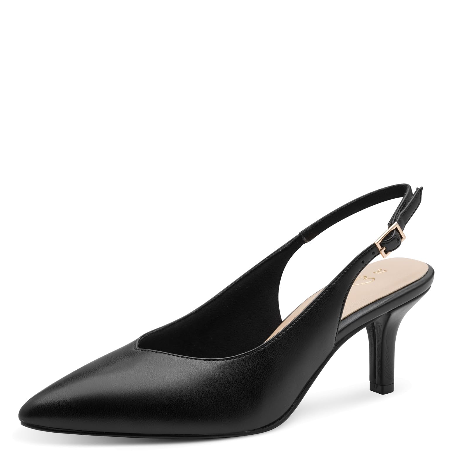 MARCO TOZZI Women Pumps Soft Feel Me Footbed Soft Lining Modern, Black (Black), 7.5 UK