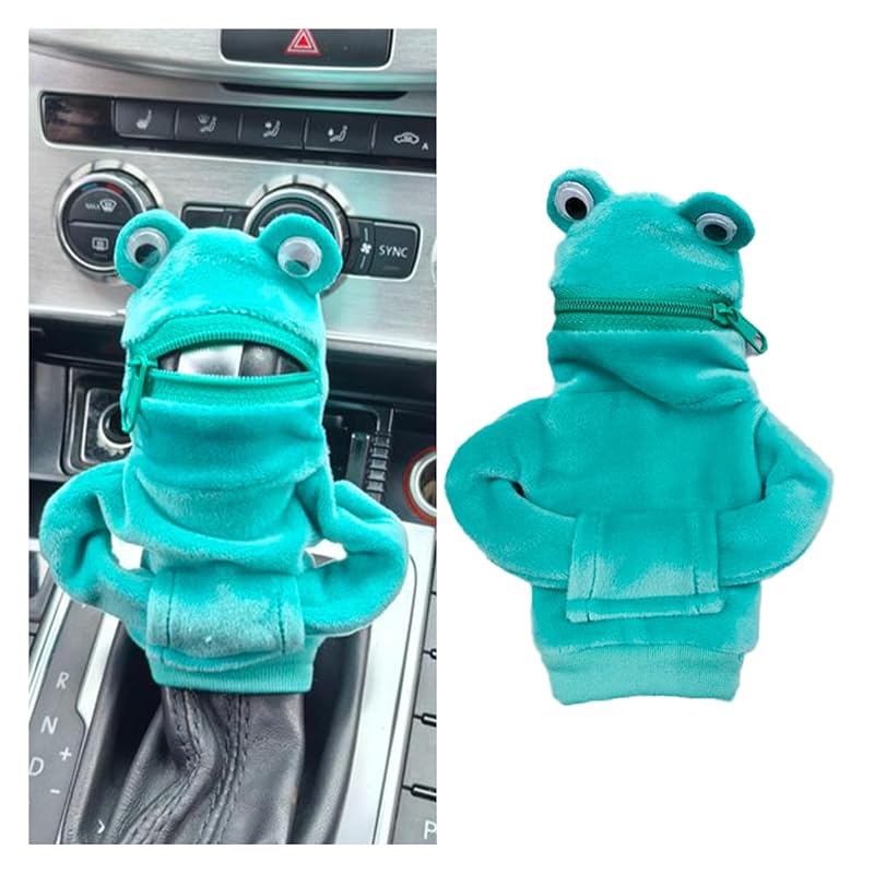Capa para Manopla de Câmbio em Formato de Sapo Verde smilfuy para Carro