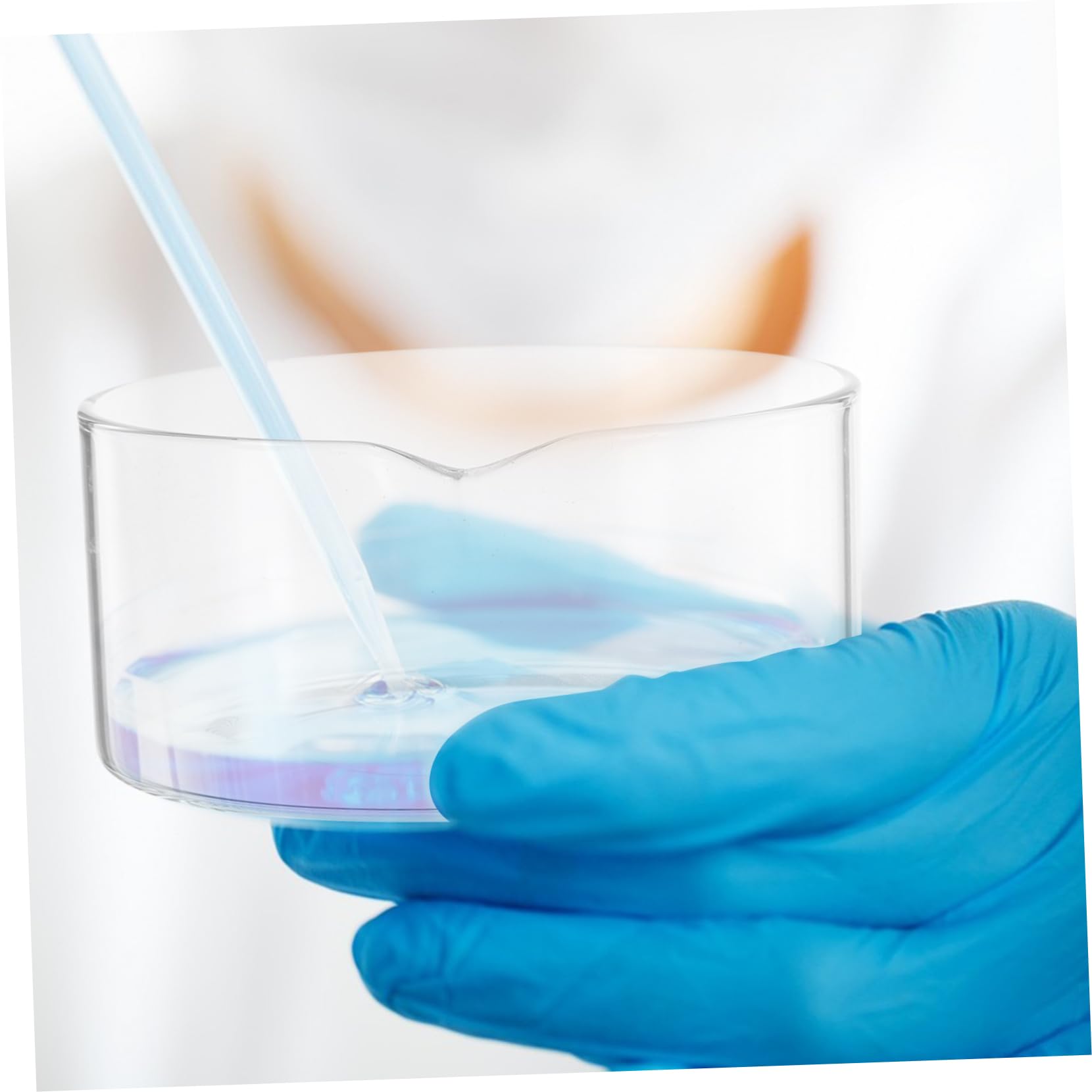 Plat De Cristallisation En Verre Résistant À La Chaleur 4.21 Pouces Avec Bec Verseur Cristallisoir Compact Pour Laboratoire Biologique Et Applications Scientifiques