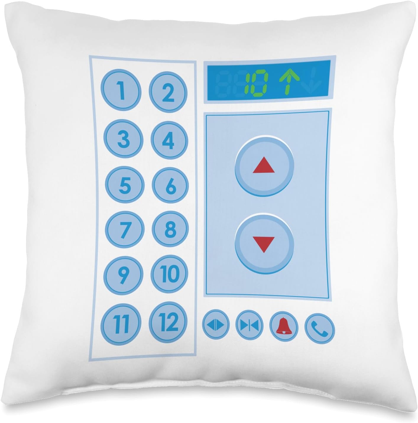 Elevators Lift I Elevator Buttons I Elevator Mechanic Throw Pillow