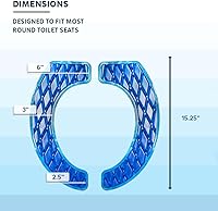 Vista 4 de Morvat Cojín de gel para asiento de inodoro, cojín elevador acolchado lavable para inodoros y silla cómoda, máxima comodidad y apoyo para alivio