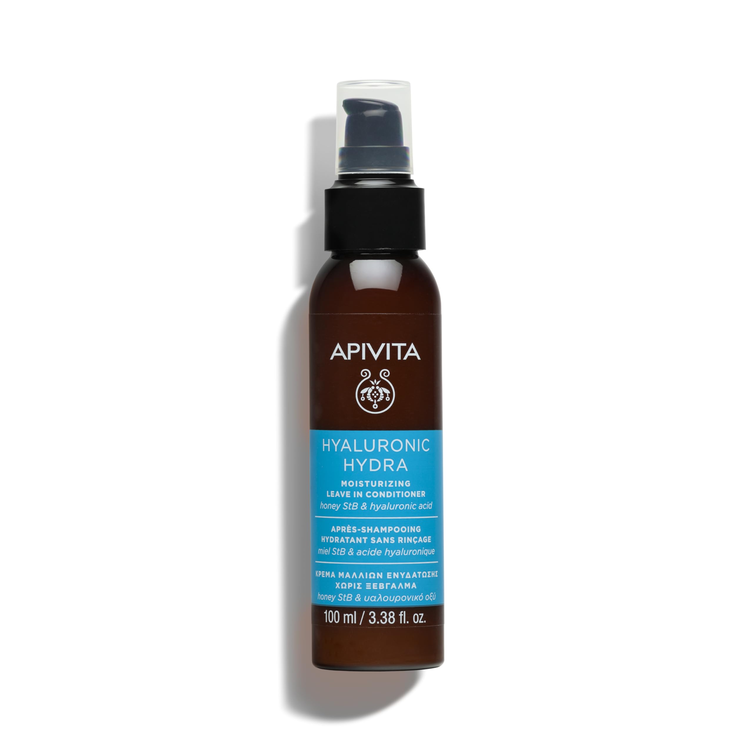 Apivita Balsamo Senza Risciacquo 100 Ml – Idratante Leggero Naturale Con Aloe E Acido Ialuronico. Districa, Protegge Dal Calore, Controlla L'effetto Crespo E Ammorbidisce I Capelli.-image