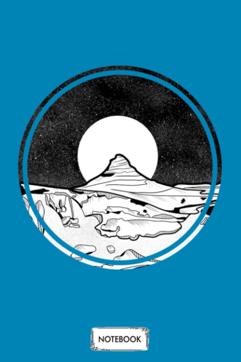 Kirkjufell Iceland Mountains Notebook: Planner, Journal, Diary, Matte Finish Cover, Lined College Ruled Paper, 6x9 120 Pages