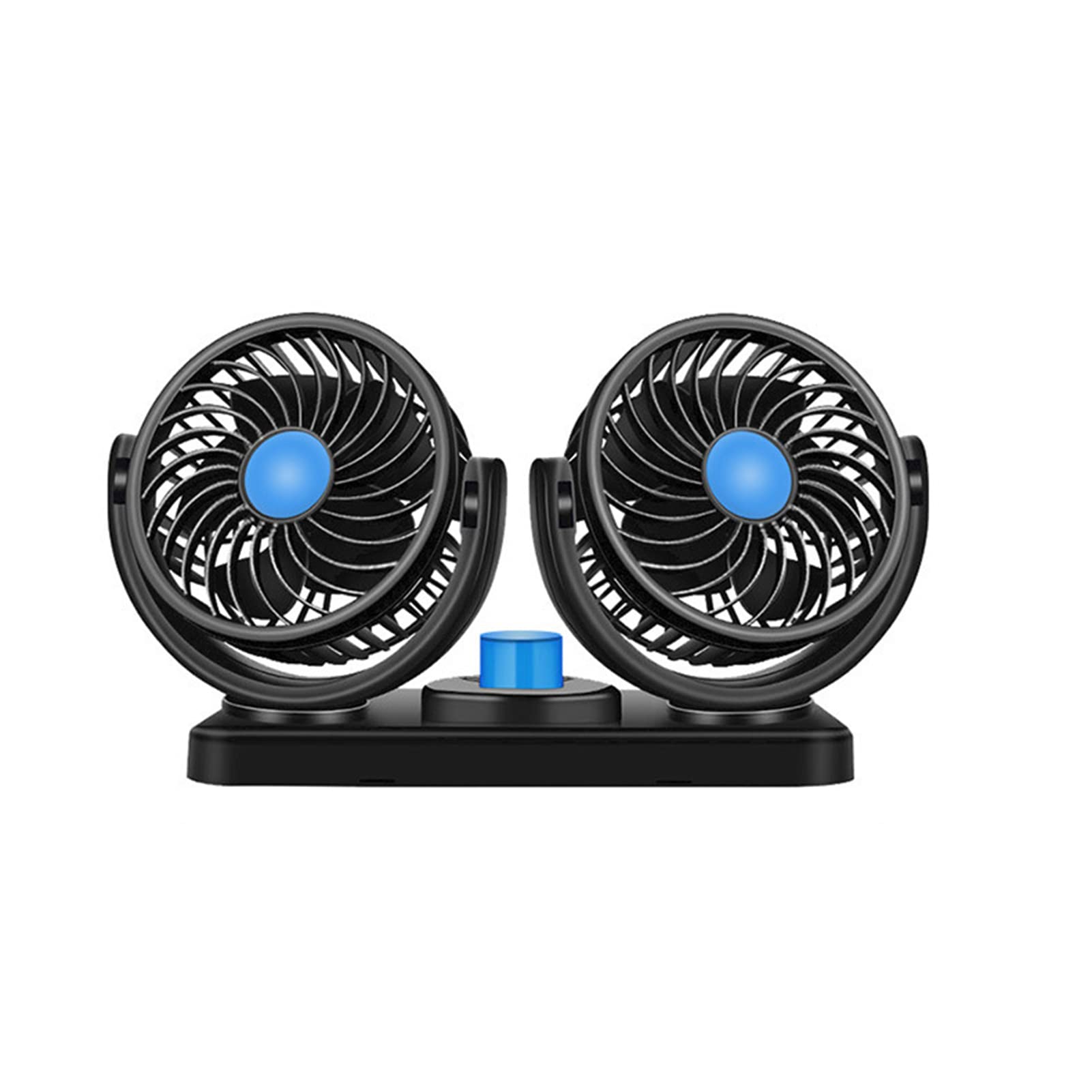 Ventilateur de voiture double tête 12V silencieux contre la chaleur en SUV et camionnette
