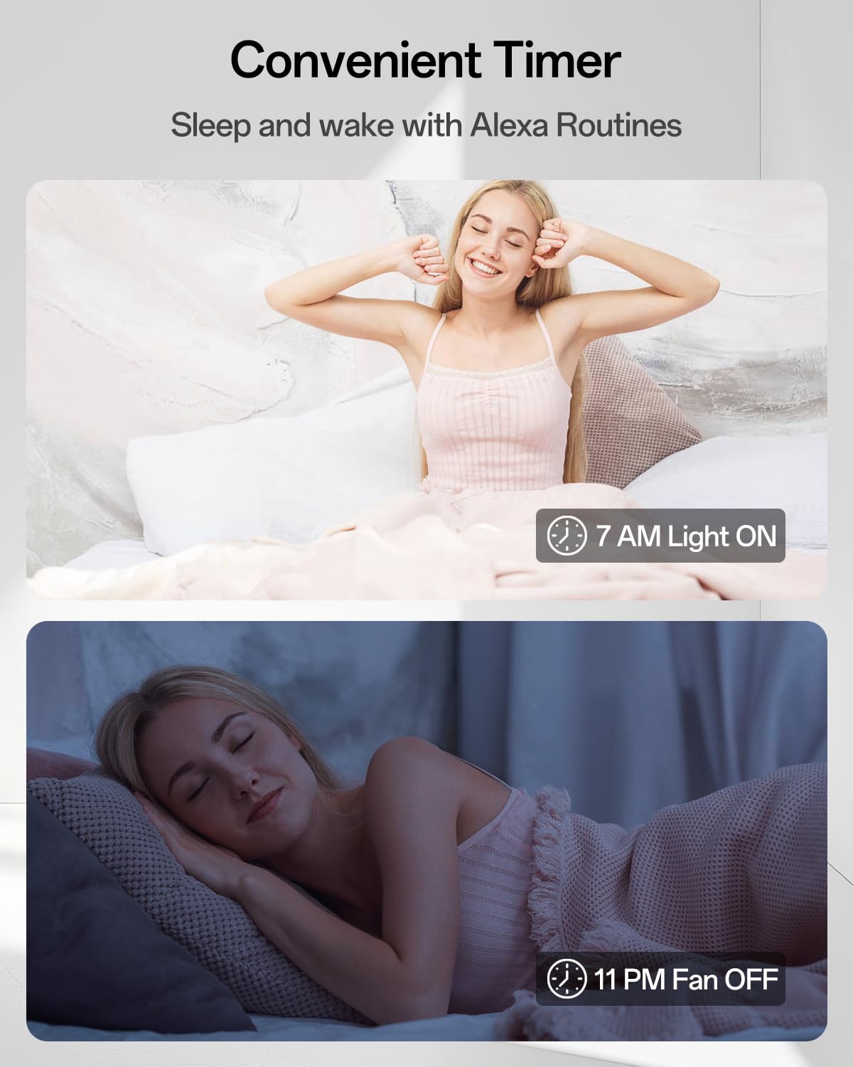 Lampadario Intelligente con Ventilatore e Controllo Alexa, Nessun WiFi Richiesto, Plafoniera con Ventilatore Design Moderno a Fiore, Lampadario Ventola per Camera da Letto, Soggiorno, Bianco