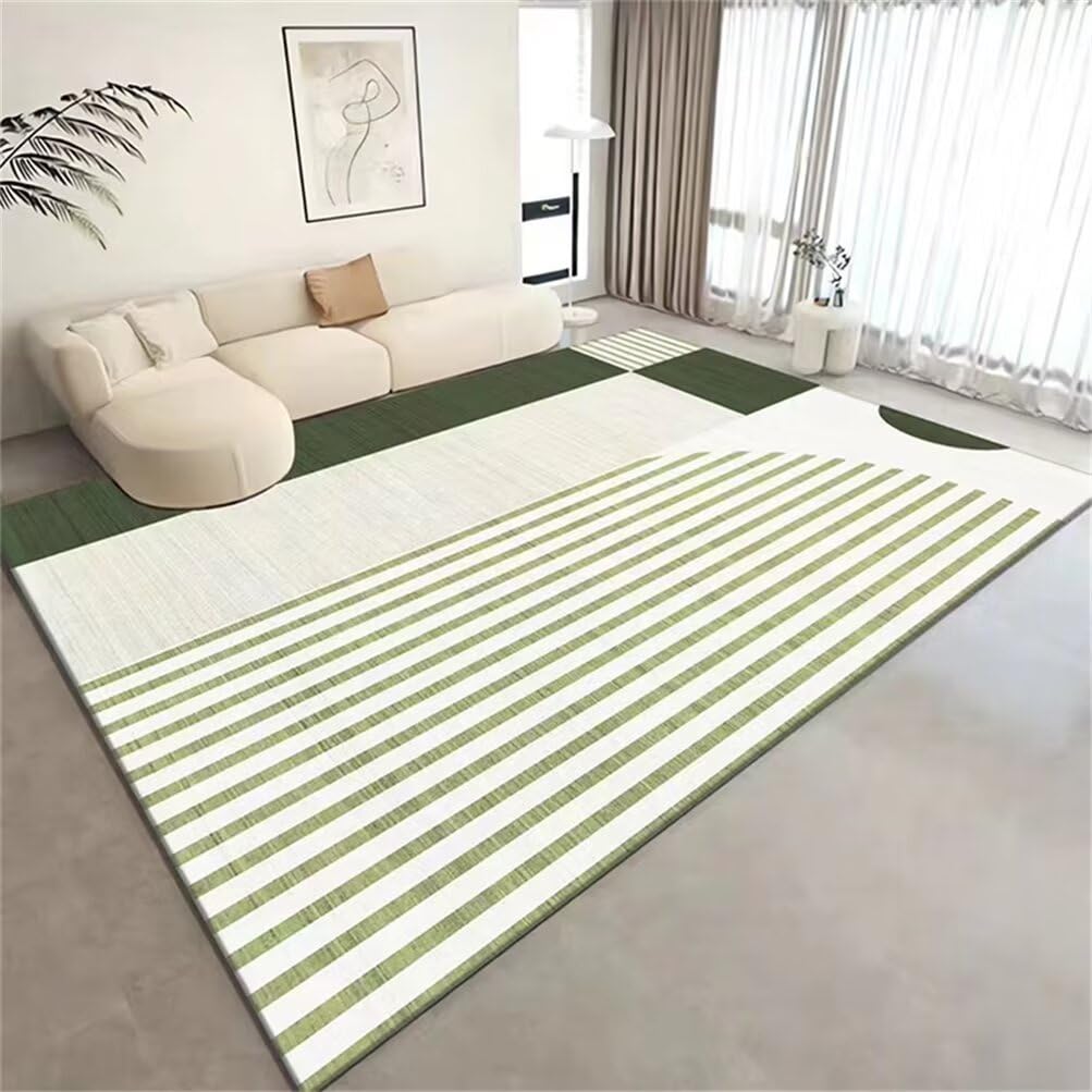 Carpette chambre vert moderne 90x120cm pour réveiller la déco du salon