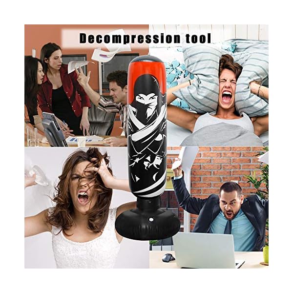 Zcaukya-Inflatable-Punching-Bag-5-FT-60-Inch-Inflatable-Ninja-Boxing-Bag-with-Stand-Bounce-Back-Karate-Punching-Bag-Free-Standing-Kickboxing-Bag-for-Kids-and-Adults Zcaukya Inflatable Punching Bag, 5 FT/ 60 Inch Inflatable Ninja Boxing Bag with Stand, Bounce-Back Karate Punching Bag, Free Standing Kickboxing Bag for Kids and Adults