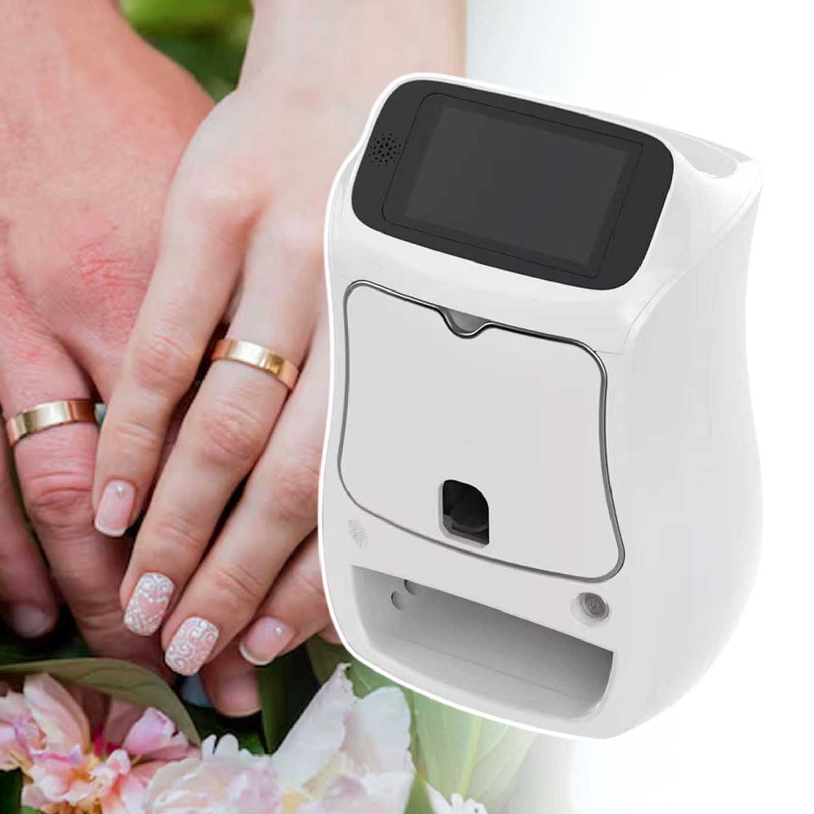 Macchina per Nail Art con Controllo Touch, Caricamento Tramite Connessione Cellulare, Stampa E Asciugatura in Un Unico Dispositivo, Display da 5 Pollici, per Centri Estetici