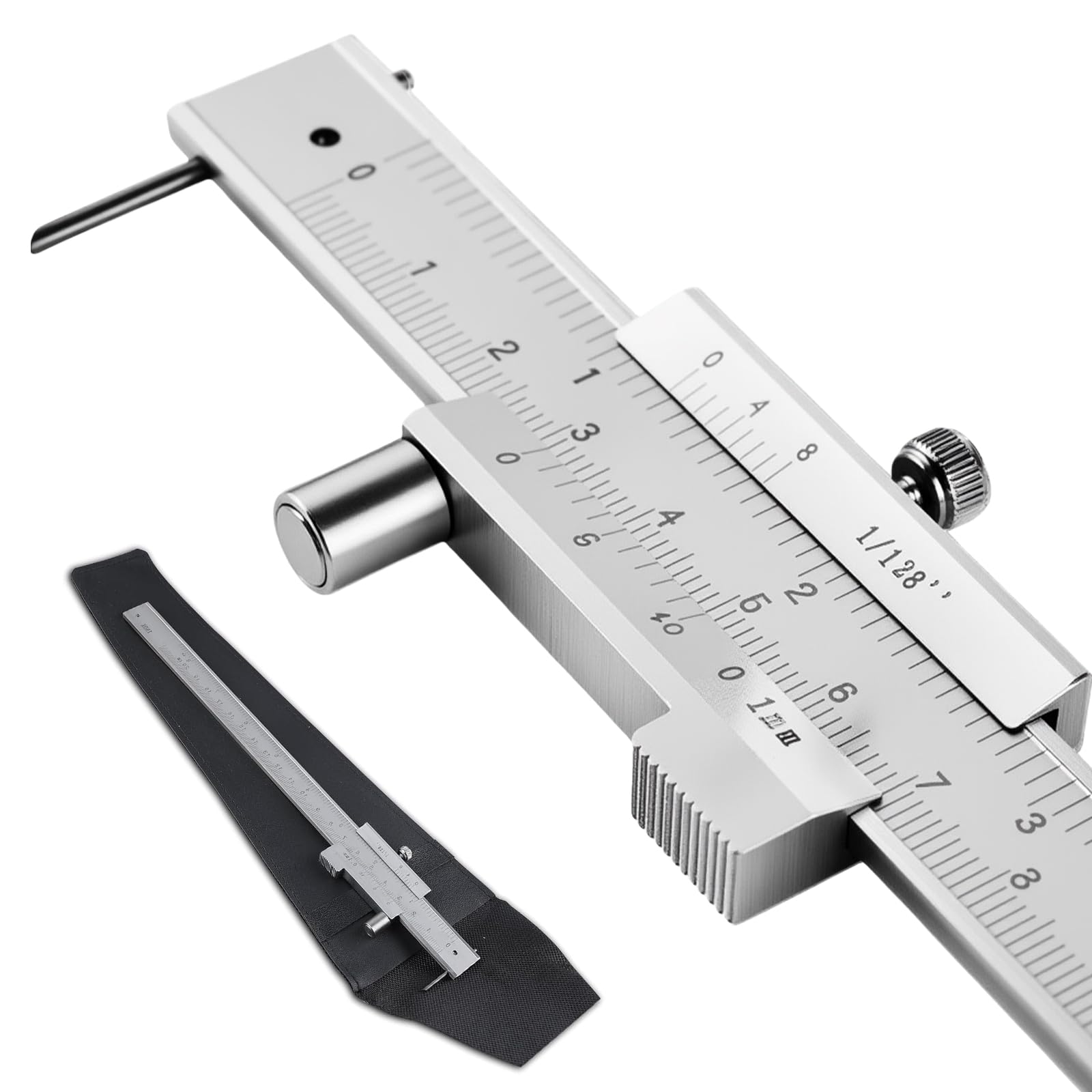 Calibre de precisión de acero inoxidable de 0,1 mm | Anreiss Vernier Medidor | Industrietauglicher Parallelanreisser con tornillo de bloqueo | IP54 Clase de protección