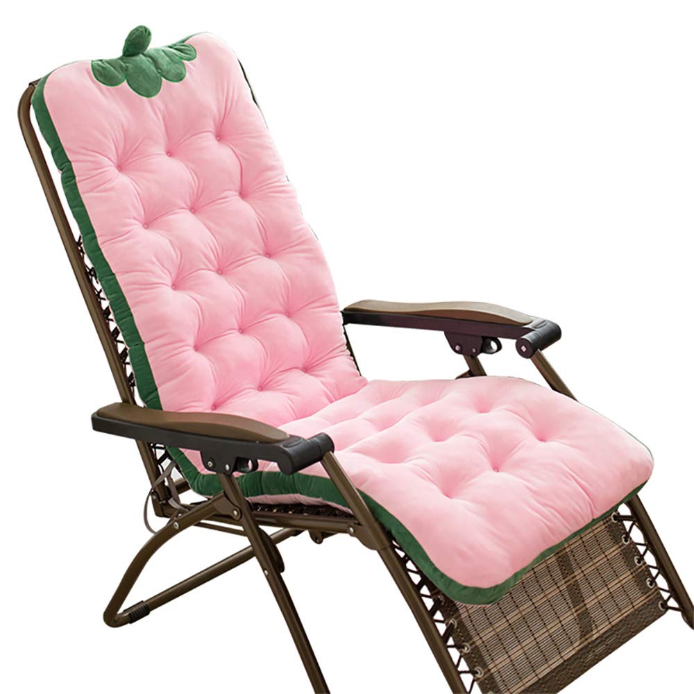 Cojínes para tumbonas de exterior colchoneta patio terraza rosa 100x50cm