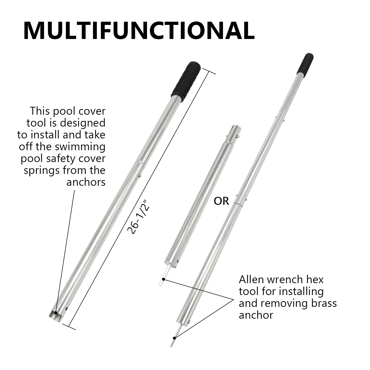 Scottchen PRO Multifunctional Pool Cover Tool Swimming