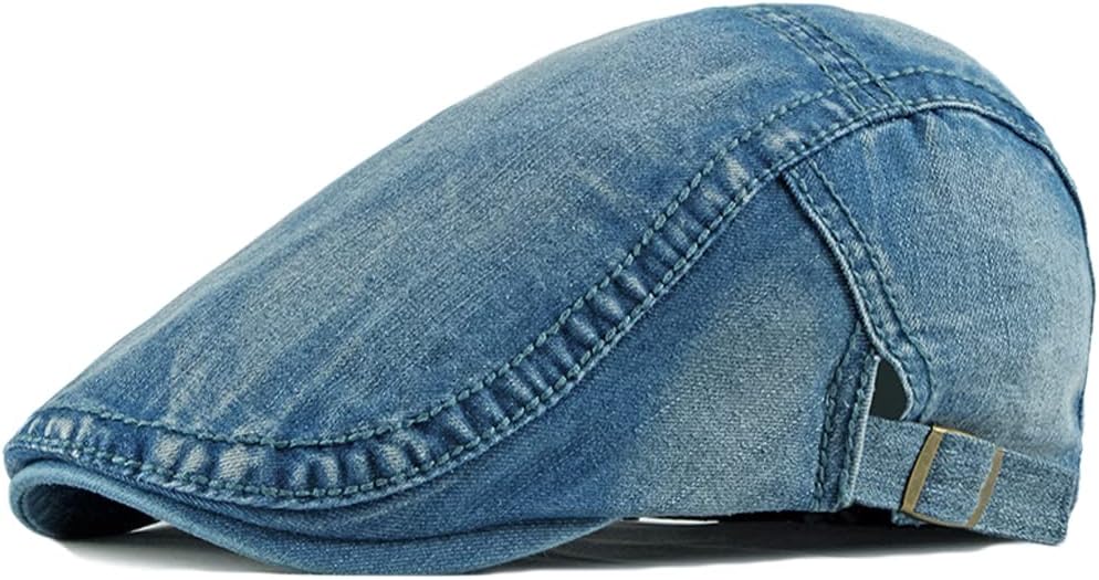 Qianuer Newsboy Hats Adjustable Ivy Flat Cap Gatsby Cabbie Driving Beret for Men Women