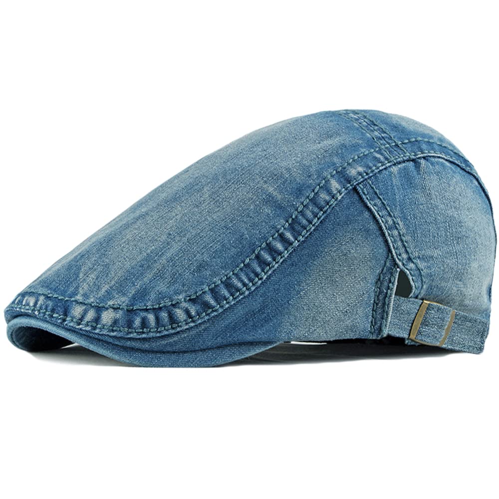 Newsboy Hats Adjustable Ivy Flat Cap Gatsby Cabbie Driving Beret for Men Women