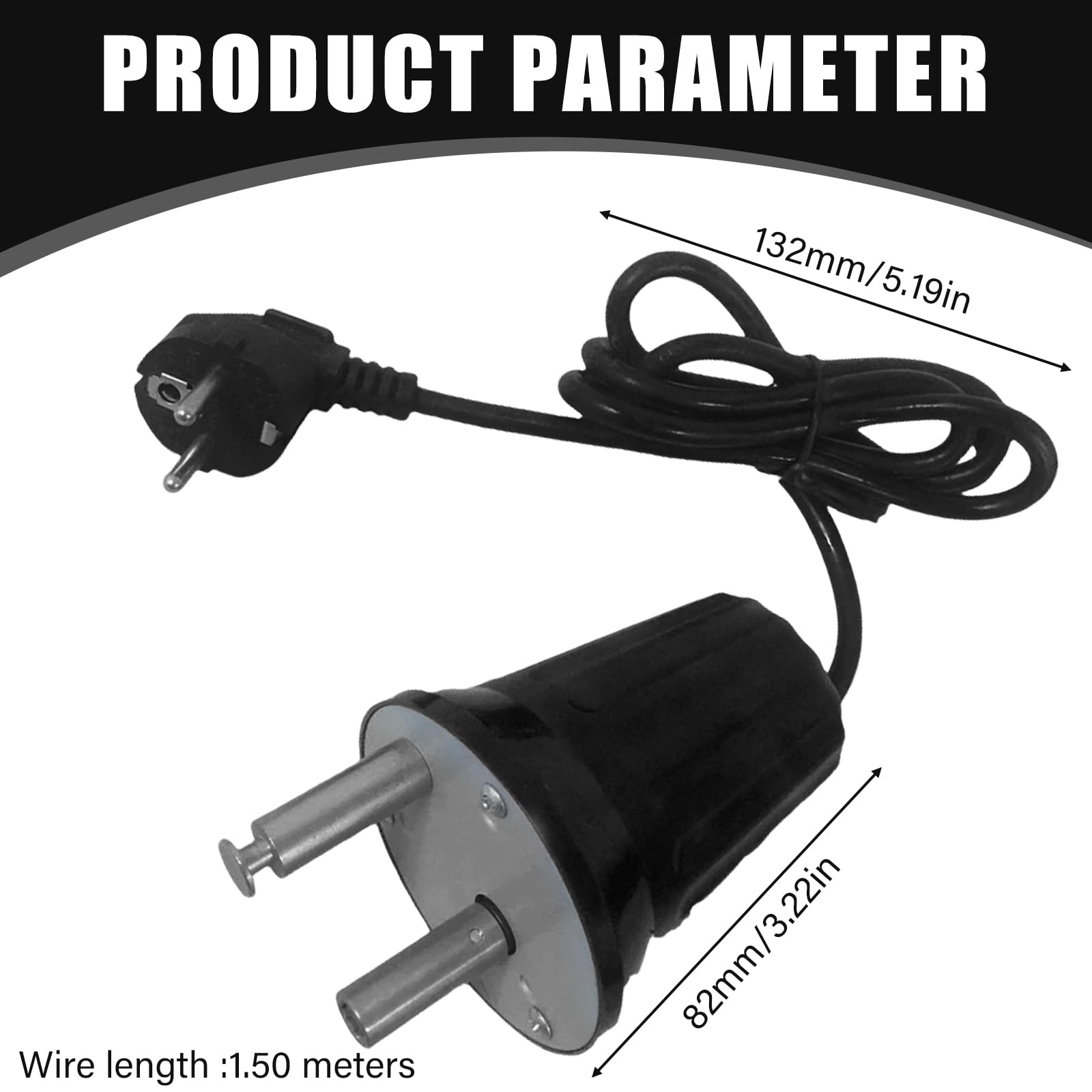Motore elettrico per barbecue, motore in ABS, DC 220 V-240 V, per esterni, accessorio per barbecue, rotatore, per barbecue in cipriota FD801B