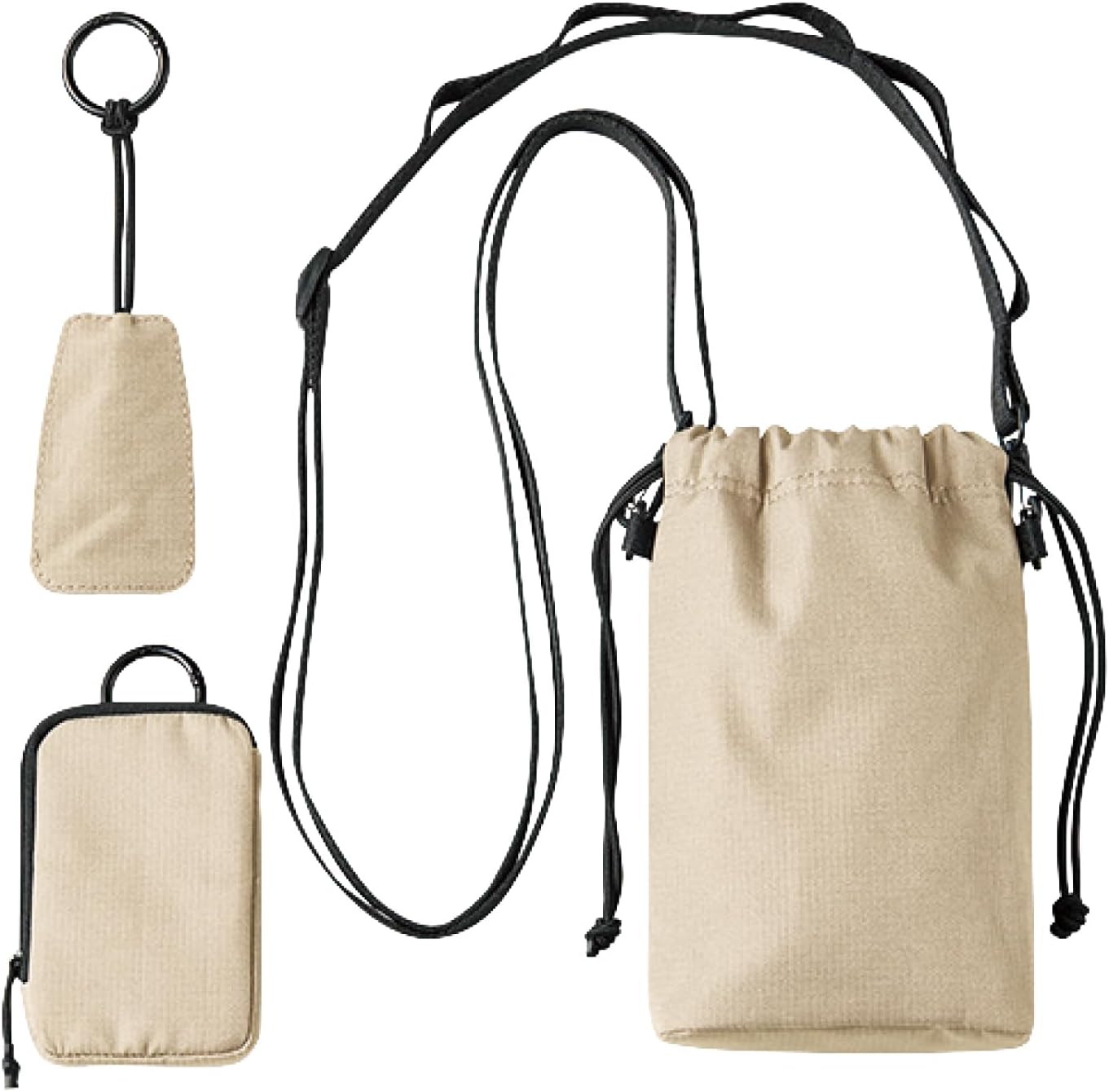 Elecom P-CLSPL01GB Smart Pouch Smartphone Pouch with Loop Card Pouch Key Case Gurege