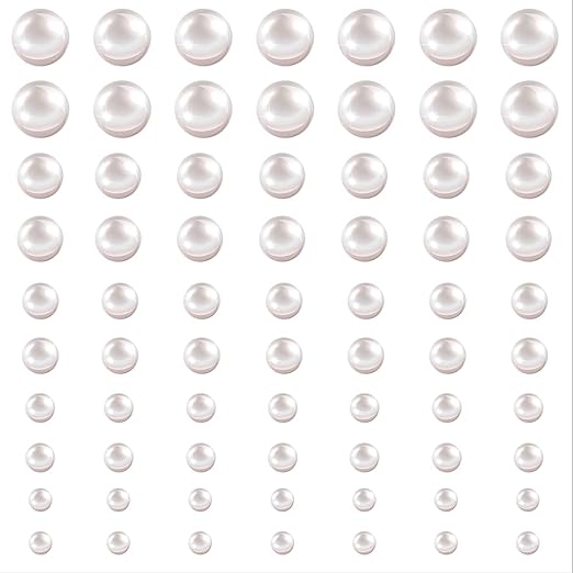 Outus Hair Pearl Stickers Sheets on Face SelfAdhesive Hair