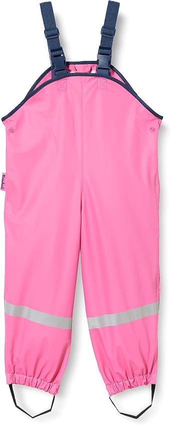 Playshoes Unisex Childrens Mud Trousers Rain Dungarees Unlined Wind and Waterproof Rain Trousers Rain Clothing