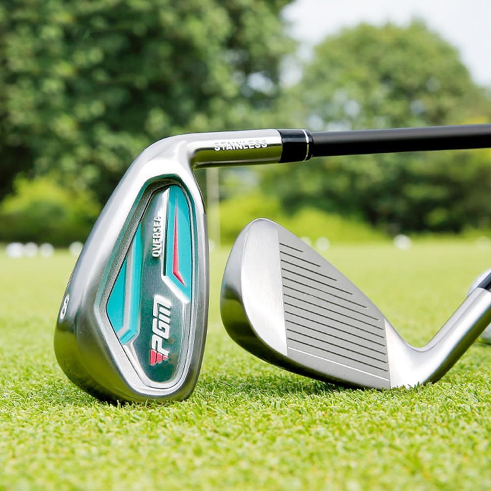 Ferro da golf con manico in carbonio/acciaio per destrimani, ferro da golf n. 5/6/7/8/9/P/S, ferro da golf per uomo e donna (con asta in carbonio,#P(donne))