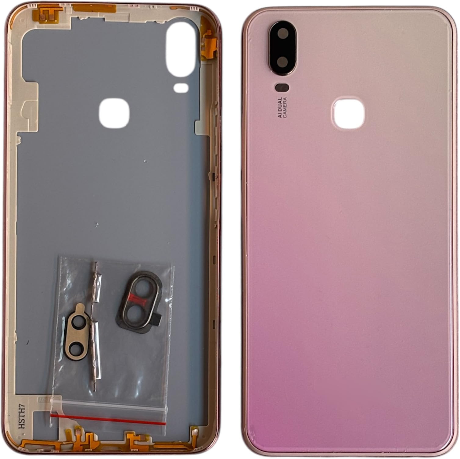BACKER THE BRAND Compatible with vivo Y11 (2019) Replacement Full Body, Back Panel with Cmera Glass, On Off and Volume Button Pink-image-30
