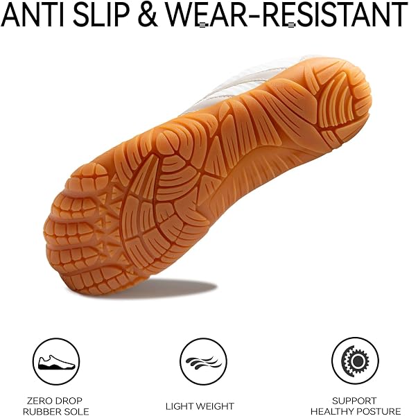 Barefoot Shoes Women Casual Sneakers,Wide Toe Box Shoes Women Zero Drop Barefoot Shoe Men,Minimalist Trail Running Shoe,Non-Slip Lightweight Breathable Comfortable Fashion Walking Hiking Shoes Unisex - 4