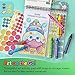 Bright Stripes Art on The Go Going Dotty Ocean Theme Travel Kit for Kids Ages 3+ | Compact Coloring Set with Crayons, Dot Stickers & Activity Book | Fun, Mess-Free Crafts for Toddlers and Preschoolers