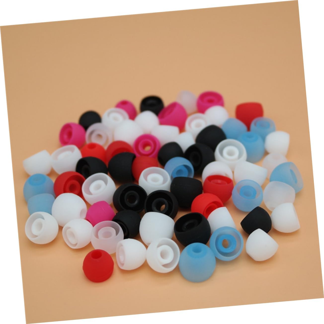24pcs -Ear Earmuffs Earplugs for Earphones Soft Earbuds in Random Colors Comfortable Noise Reduction for Sleeping Studying and Travel
