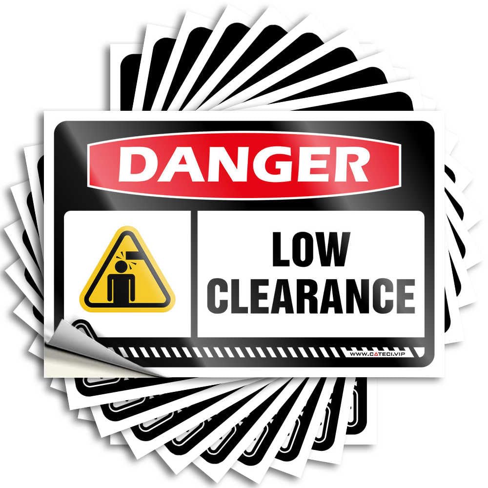 Funny Sticker Bumper | Danger Low Clearance Positive Essentials Sticker Pack(8X12CM)