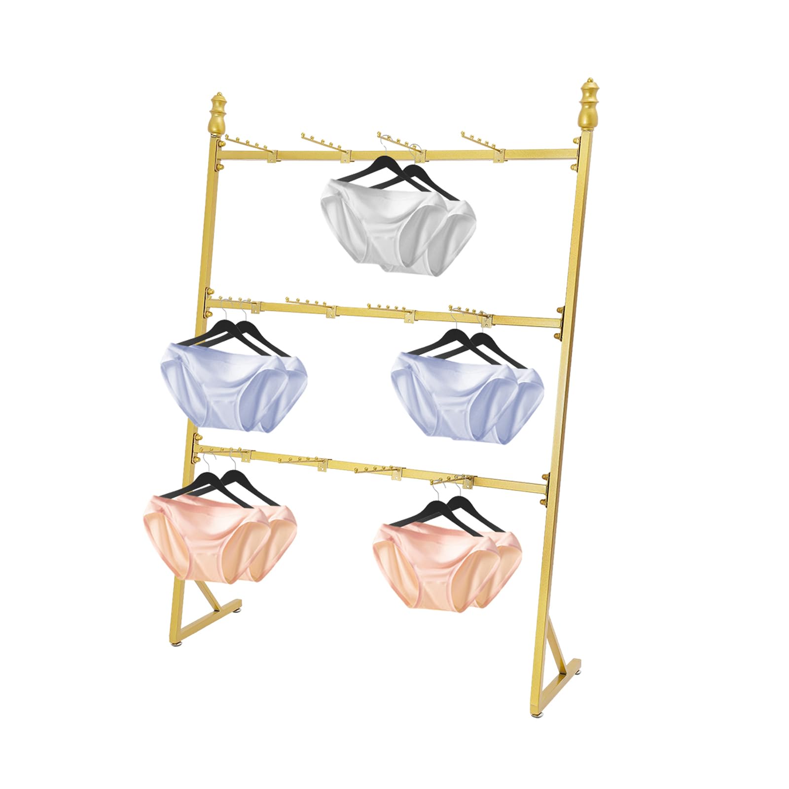 YNBSHGAA Literature Organizer Underwear Display Stands Lingerie Shelf Bra Rack Commercial Clothing Store Retail Organizer for Scarves Socks
